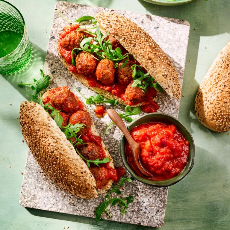 Vegan Balls Sub Sandwich Vegan Balls Sub Sandwich